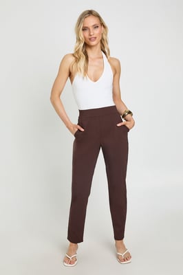 Petite Super Stretch Tapered Tailored Trouser