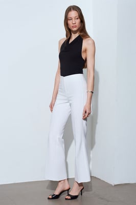 Dames Hoge Taille Flared Broek