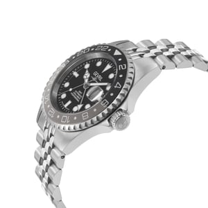 Wall Street GMT Automatic Black Dial Men's Watch