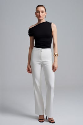 Hoge Taille Flared Broek