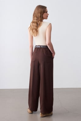 Plissé Wijde Pantalon