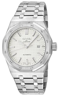 Gevril 49402B Men's Gotham Swiss Made Automatic, Sellita SW200-1 Silver Stainless Steel Watch