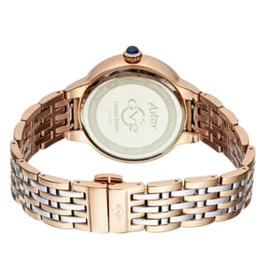 GV2 Astor Women's White Dial Stainless Steel Watch