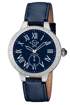 GV2 Astor Women's Blue Dial Stainless Steel Watch