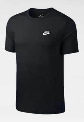 3 Pack Nike Mens Club Futura Embroidery T Shirt in Black / White / Grey
