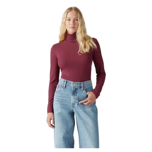 Levis Dam/Damer Smal Turtleneck (Bourgogne)