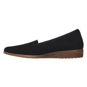 Skechers Cleo-sneakers met sleehak voor dames (Zwart)