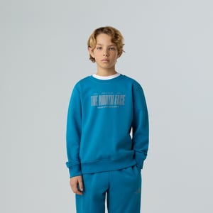 B Reflective Logo Relaxed Crew