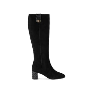 Kurt Geiger London Suede Chelsea Trim Knee Boots