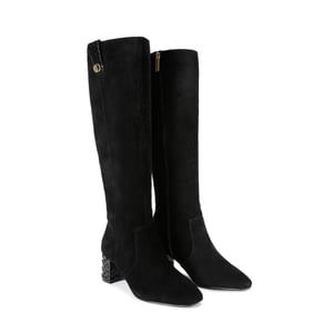 Kurt Geiger London Suede Chelsea Trim Knee Boots