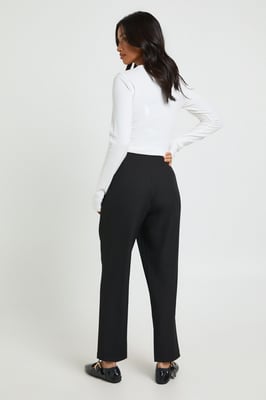 Petite Boohoo Basics Tailored Tapered Trouser