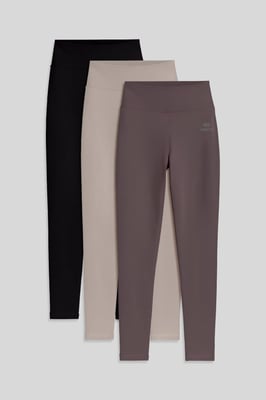 Hoge taille katoen-lycra jersey leggings