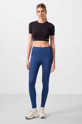 Hoog-Taille Skinny Leggings Met Zak