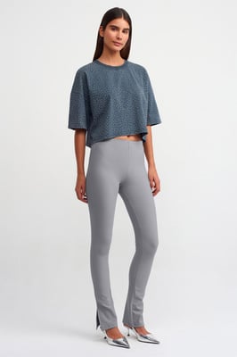 High-waisted Flared Leggings met Split