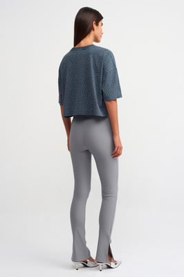 High-waisted Flared Leggings met Split
