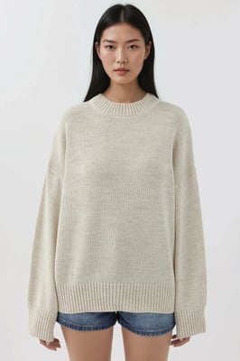 Crew Neck Mysig Tröja