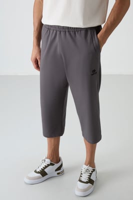 Heren Mid-waist Wijde Capri Shorts