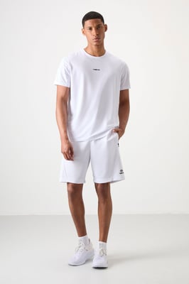 Heren Katoenen Gebreide Sweatshorts van Polyester