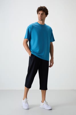 Heren Midden taille Wijd-pijpen Capri Shorts