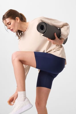Korte High-waist Slim-fit Sportleggingen