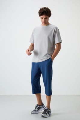 Heren Mid-waist Wijde Capri Shorts