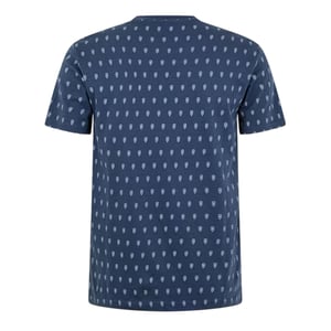 Original Penguin Heren T-shirt met all-over print (Yale Blauw)