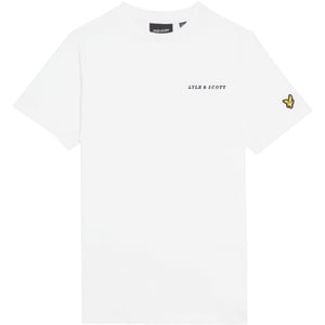 Lyle & Scott Katoenen T-shirt met kinderlogo (Wit)