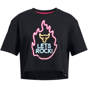 Under Armour Kinderen/Kinderen Project Rock Flames T-Shirt (Zwart)