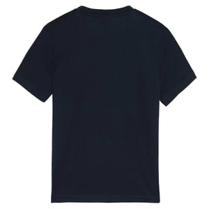 Lyle & Scott T-shirt voor kinderen met geborduurde motieven in dezelfde kleur (Donkere marine)