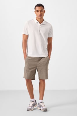 Heren Geweven Chino Shorts