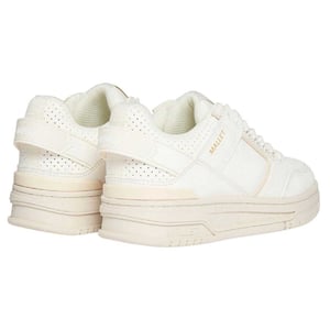 Mallet Dames/Dames Compton Leather Low Cut Chunky Flat Trainers (Gebroken wit)