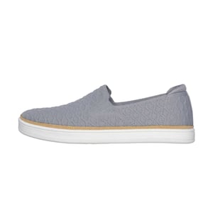 Skechers Coast Drive-loafers met structuur voor dames (Grijs)