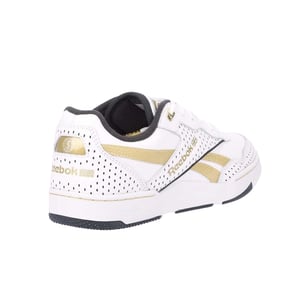Reebok BB 4000 II Metallic läderskor för damer och herrar (Vitt guld)
