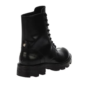 Diesel D-Hammer Leren Gevechtslaarzen voor Dames (Zwart)