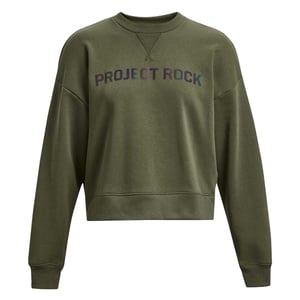 Under Armour Dames/Dames Project Rock Back Print Sweatshirt (Groen)