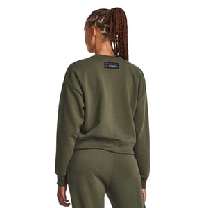Under Armour Dames/Dames Project Rock Back Print Sweatshirt (Groen)