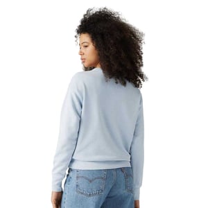 Levis Långärmad tröja med nedhasade axlar i Heritage-stil för damer (Niagara Blå)