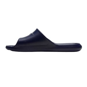Nike Heren Victori One Swoosh Sliders (Marine, Wit)