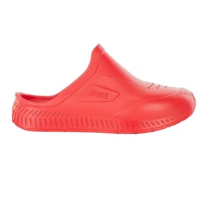 Boss Heren Titanium-R Platte Slides (Helder rood)