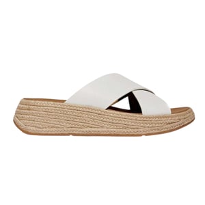 FitFlop Dames/Dames Leren Platte Slippers (Wit)