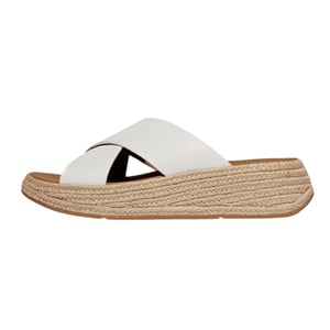 FitFlop Dames/Dames Leren Platte Slippers (Wit)