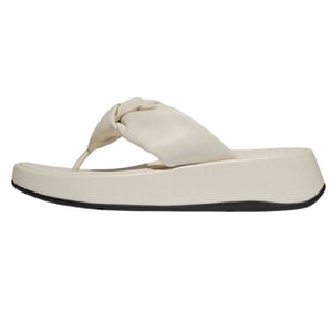 FitFlop Damesmode: leren sandalen met knoop (Beige)