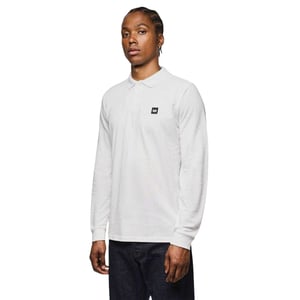 Weekend Offender Heren Dice Poloshirt met lange mouwen (Wit)