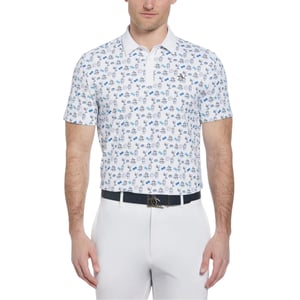 Original Penguin Heren Retro Golf Poloshirt (Helder wit)