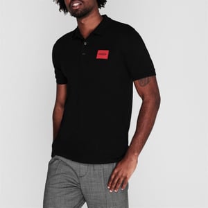 Hugo Heren Deruso Poloshirt (Zwart)