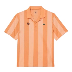 Lacoste Heren Roland Garros Editie Relaxed Fit Tennis Poloshirt (Oranje)