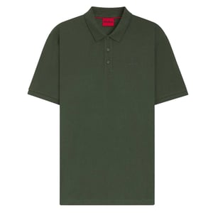 Hugo Heren Donos Katoenen Polo Shirt (Donkergroen)