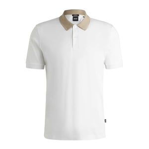Boss Herr Melange Regular Polo Shirt (Naturligt)