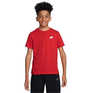 Nike Kinderen Futura Klassiek Logo Regular T-shirt (Rood/Wit)