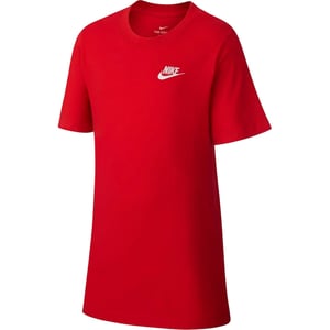 Nike Kinderen Futura Klassiek Logo Regular T-shirt (Rood/Wit)